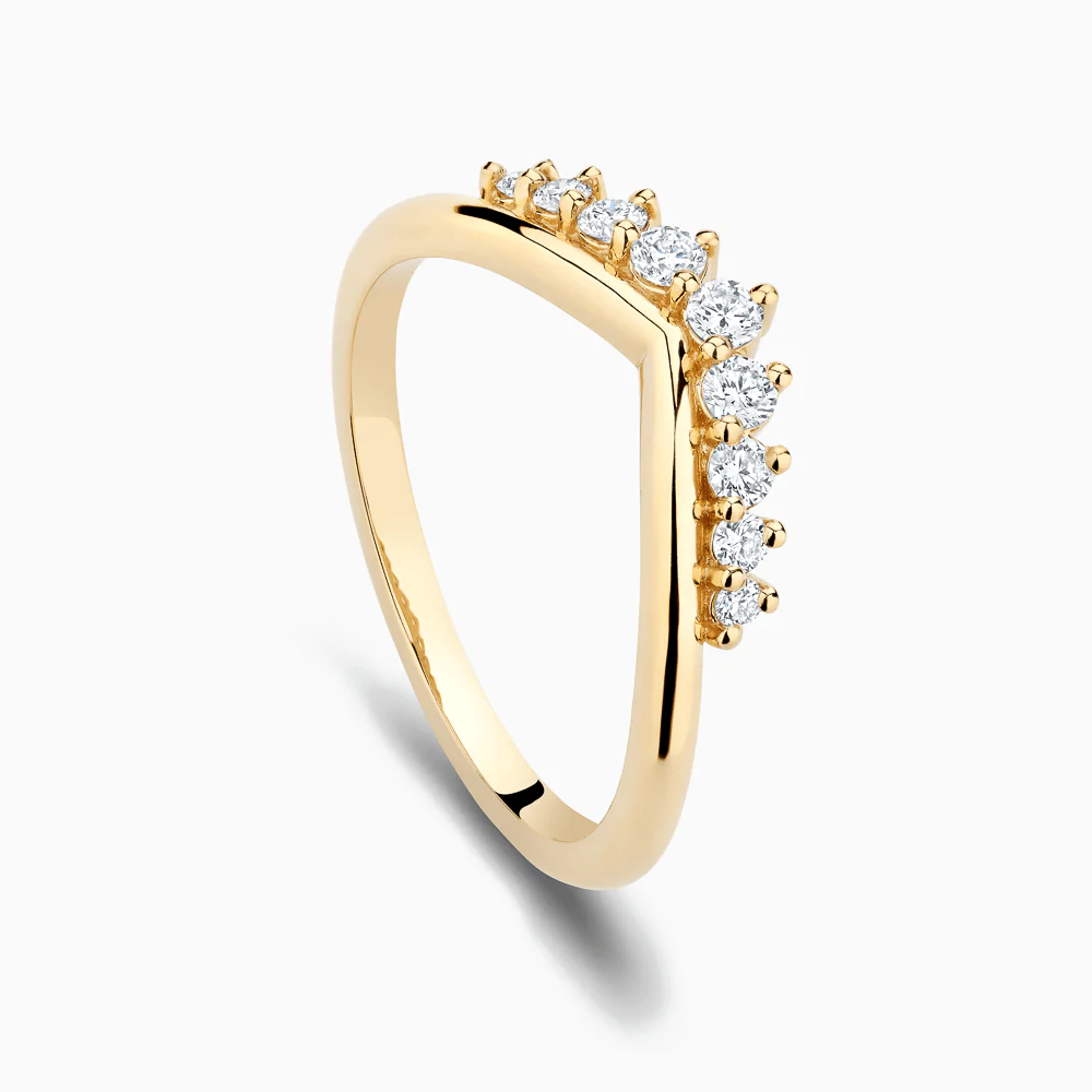 Bague chevron, diadème de diamants